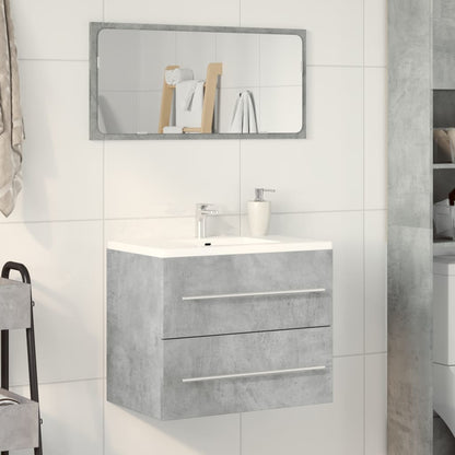 Sink Cabinet Concrete Grey 60x38.5x48 cm Engineered Wood