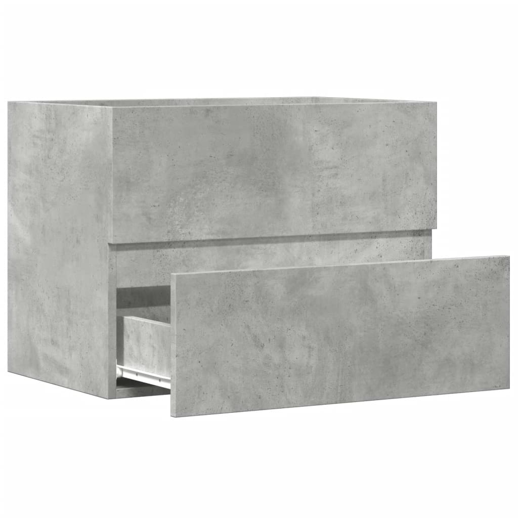 Bathroom Cabinet Concrete Grey 60x38.5x45 cm Engineered Wood