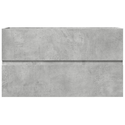 Sink Cabinet Concrete Grey 90x38.5x45 cm Engineered Wood