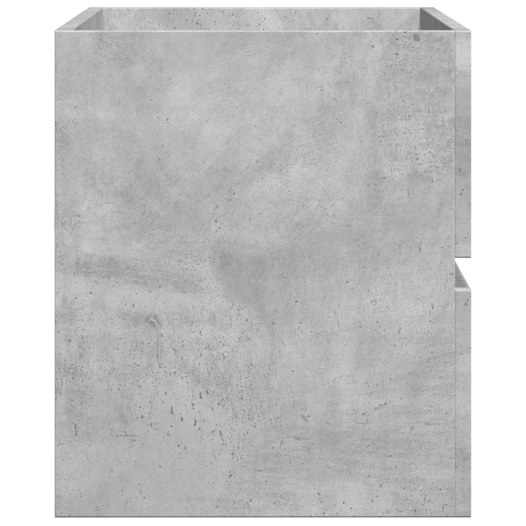 Sink Cabinet Concrete Grey 90x38.5x45 cm Engineered Wood