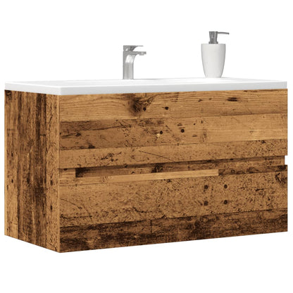 Sink Cabinet Old Wood 90x38.5x45 cm Engineered Wood