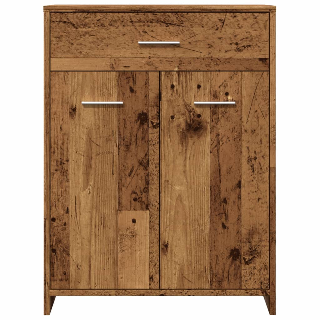 Bathroom Cabinet Old Wood 60x33x80 cm Engineered Wood