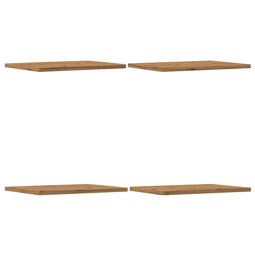 Bookshelf Boards 4 pcs Artisan Oak 40x30x1.5 cm Engineered Wood