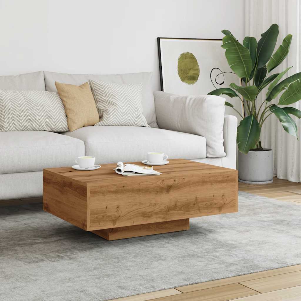 Coffee Table Artisan Oak 85x55x31 cm Engineered Wood