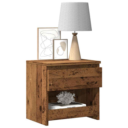 Bedside Cabinet Old Wood 40x30x39 cm Engineered Wood