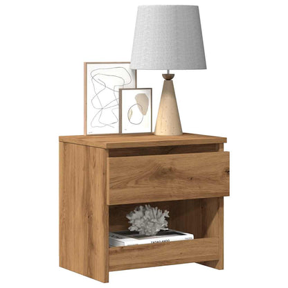 Bedside Cabinets 2 pcs Artisan Oak 40x30x39 cm Engineered Wood