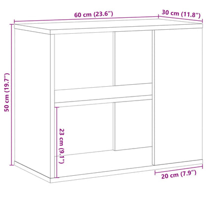 Side Cabinet Old Wood 60x30x50 cm Engineered Wood