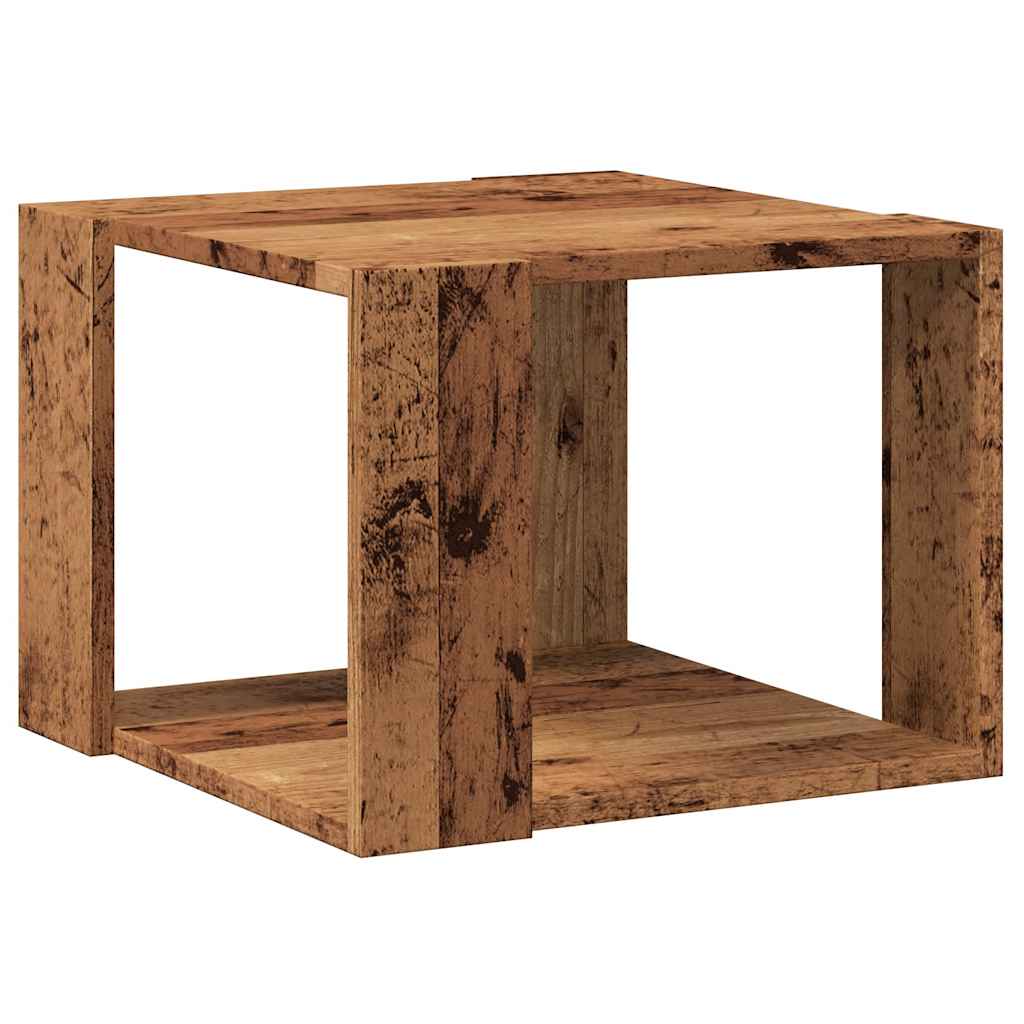 Coffee Table Old Wood 40x40x30 cm Engineered Wood