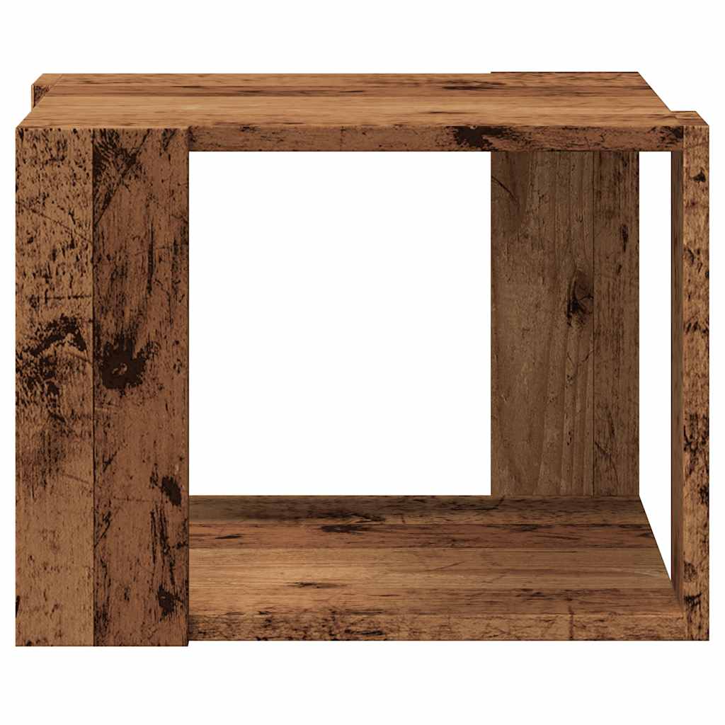 Coffee Table Old Wood 40x40x30 cm Engineered Wood