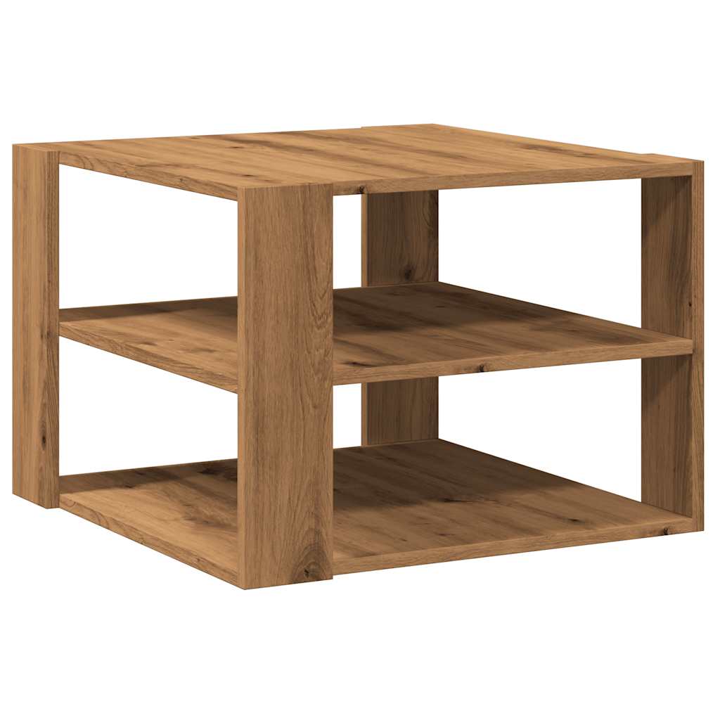 Coffee Table Artisan Oak 58x58x40 cm Engineered Wood