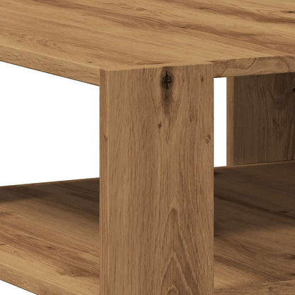 Coffee Table Artisan Oak 58x58x40 cm Engineered Wood