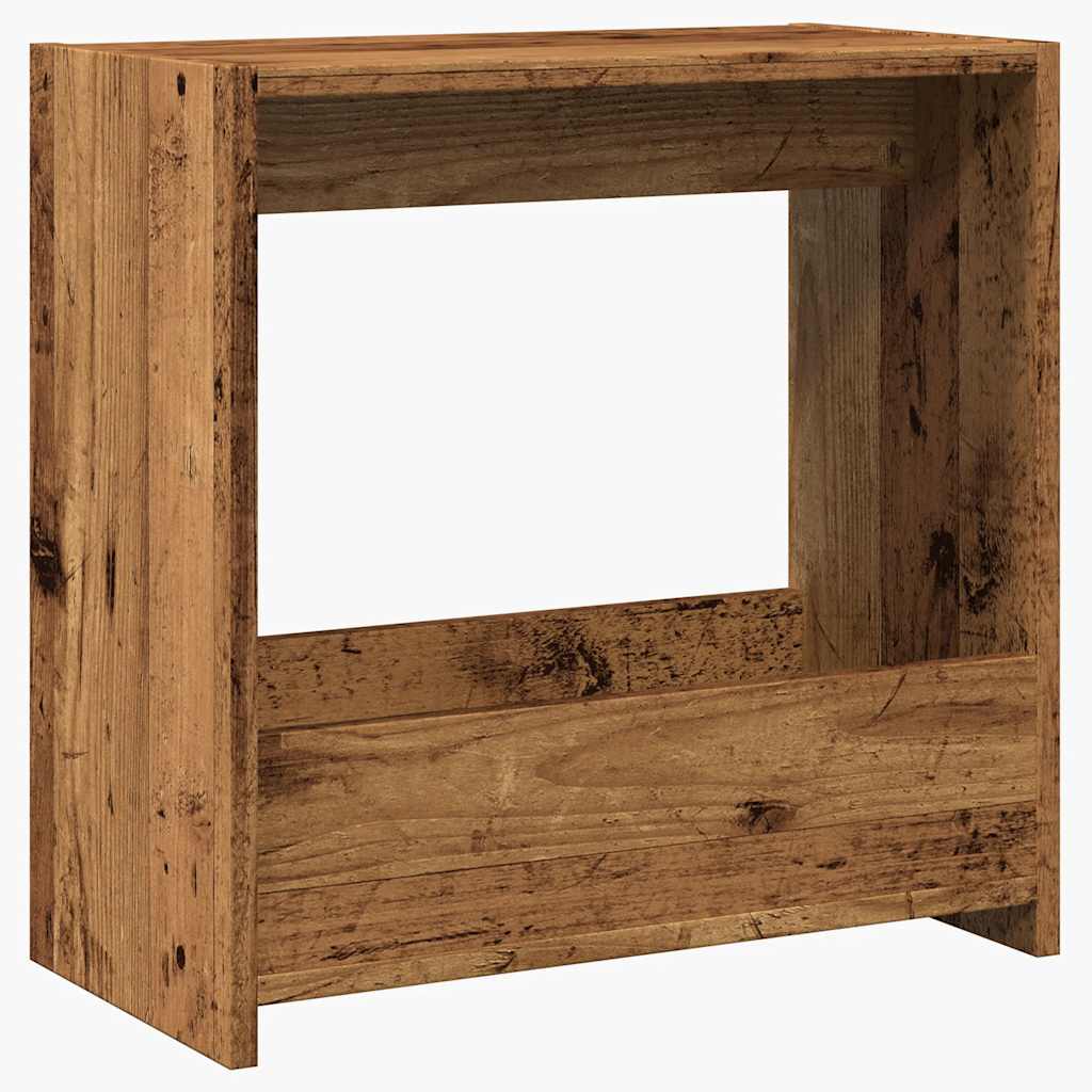 Side Table Old Wood 50x26x50 cm Engineered Wood