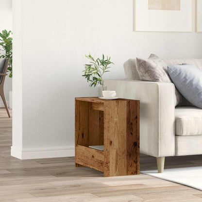 Side Table Old Wood 50x26x50 cm Engineered Wood