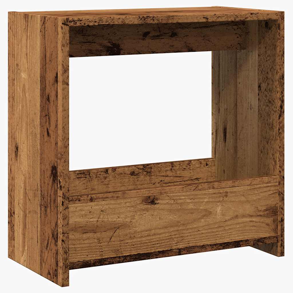 Side Table Old Wood 50x26x50 cm Engineered Wood