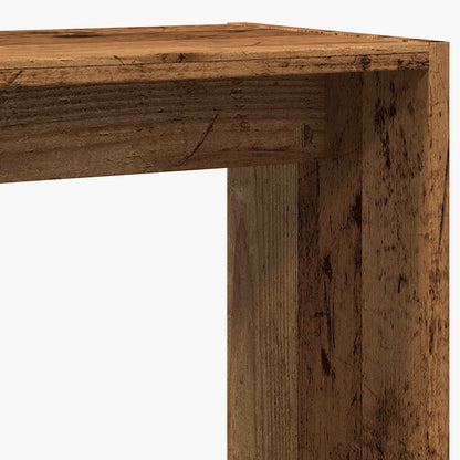 Side Table Old Wood 50x26x50 cm Engineered Wood