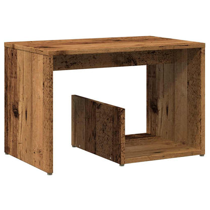 Side Table Old Wood 59x36x38 cm Engineered Wood