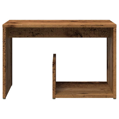 Side Table Old Wood 59x36x38 cm Engineered Wood