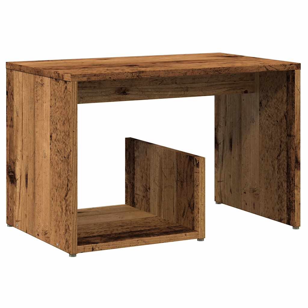 Side Table Old Wood 59x36x38 cm Engineered Wood