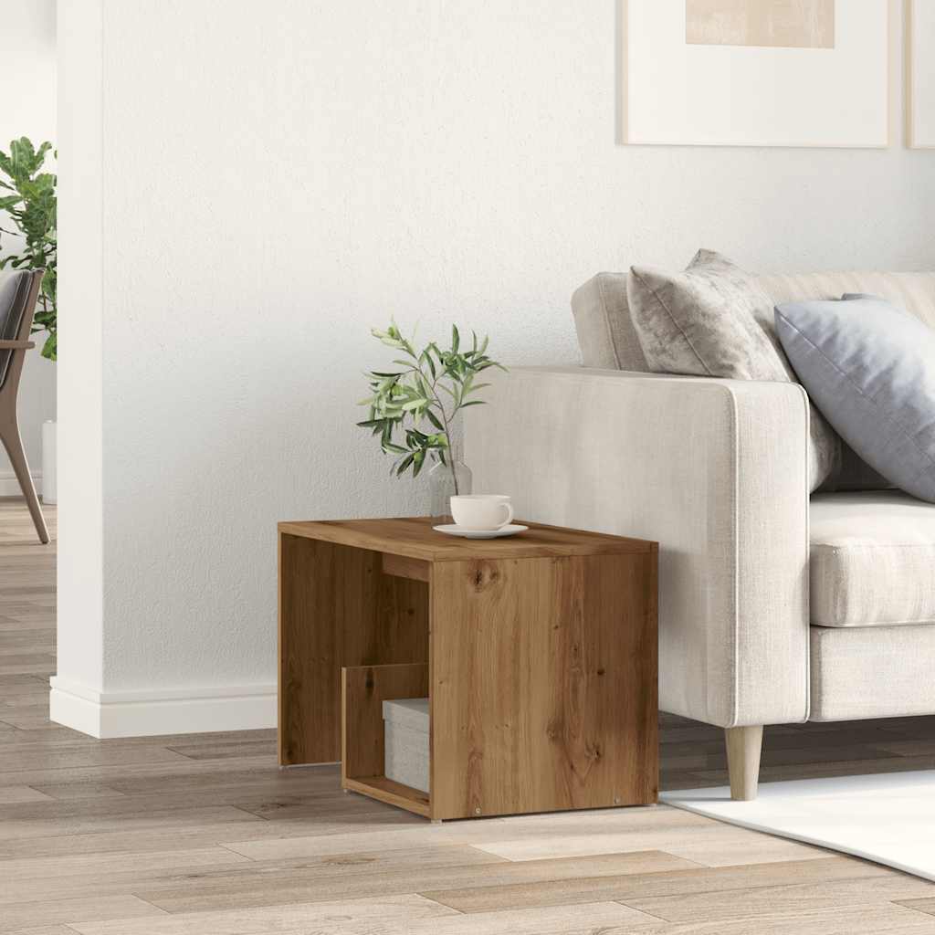 Side Table Artisan Oak 59x36x38 cm Engineered Wood