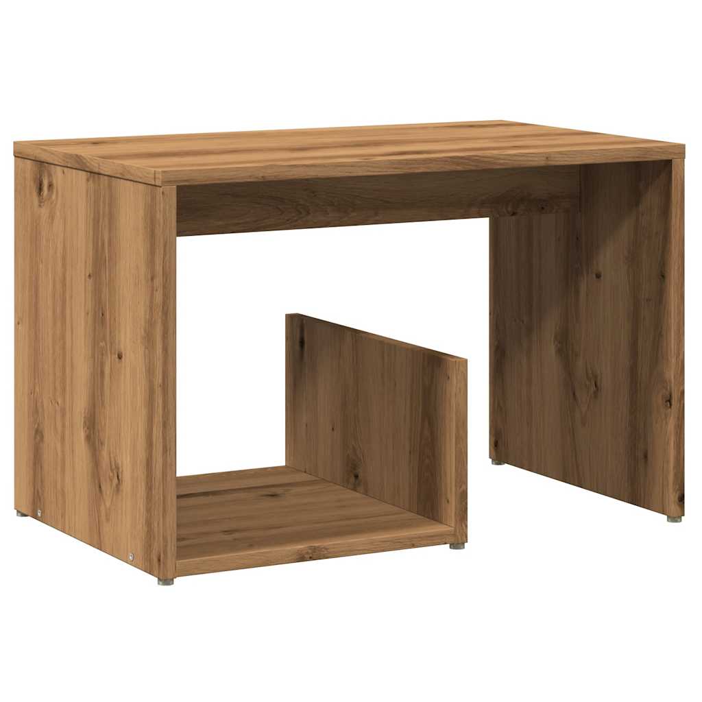 Side Table Artisan Oak 59x36x38 cm Engineered Wood