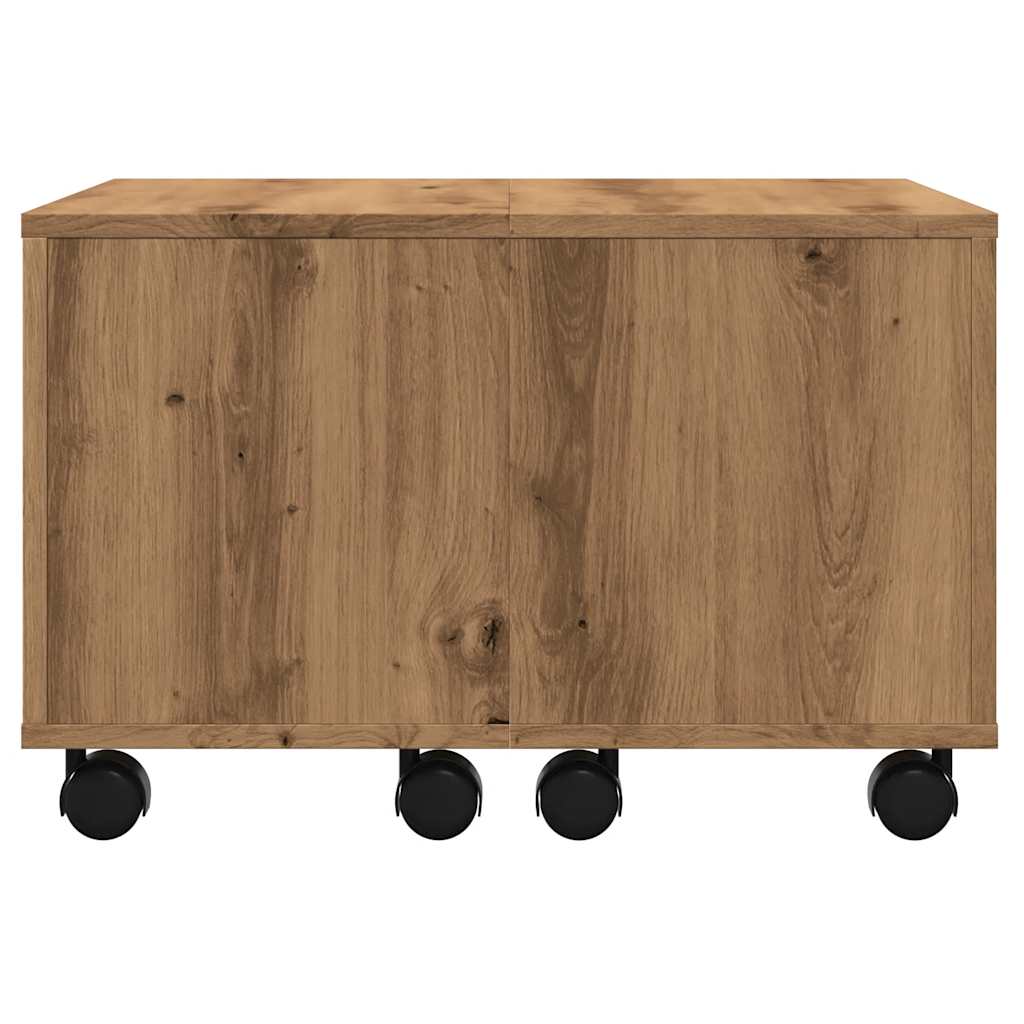 Coffee Table Artisan Oak 60x60x38 cm Engineered Wood