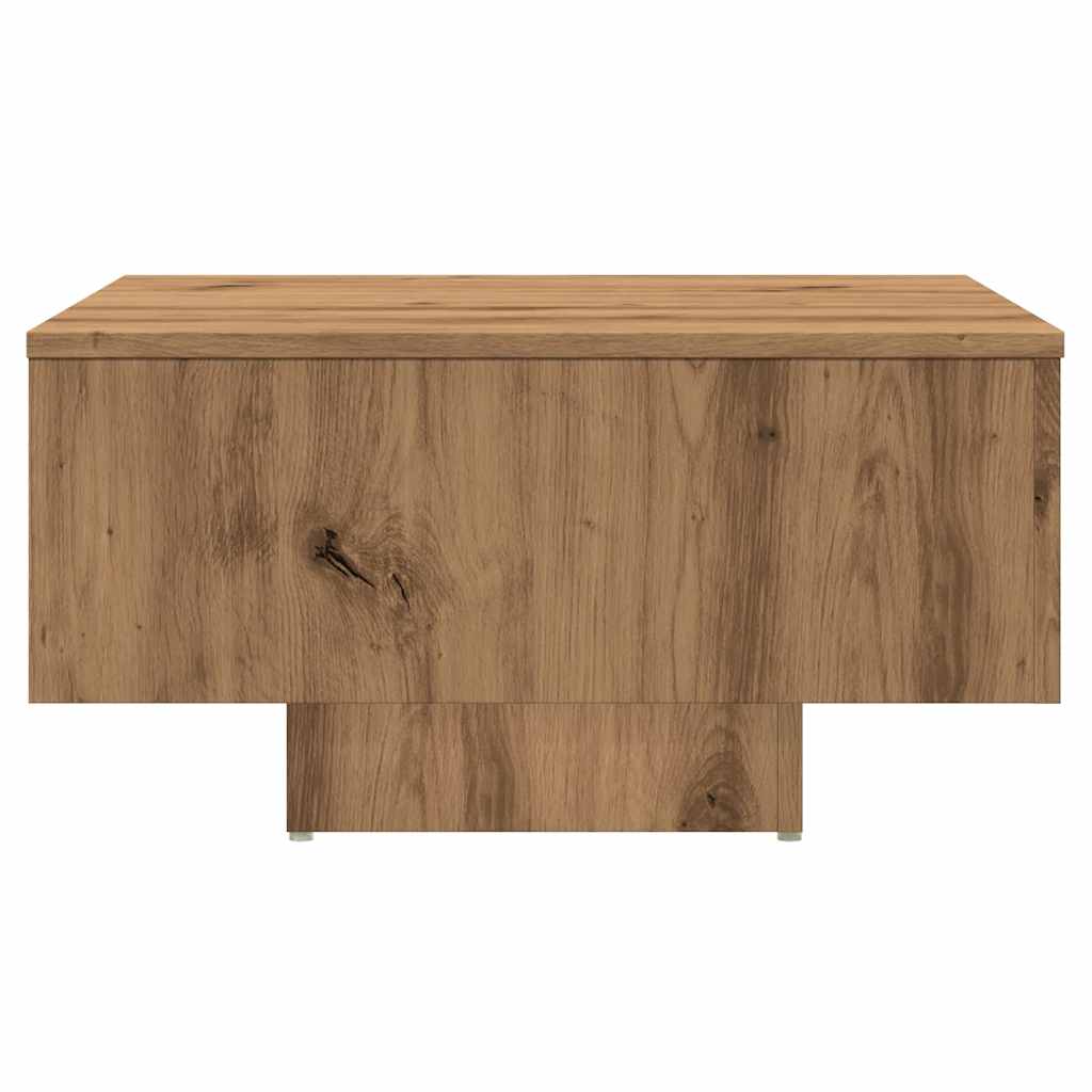 Coffee Table Artisan Oak 60x60x31.5 cm Engineered Wood