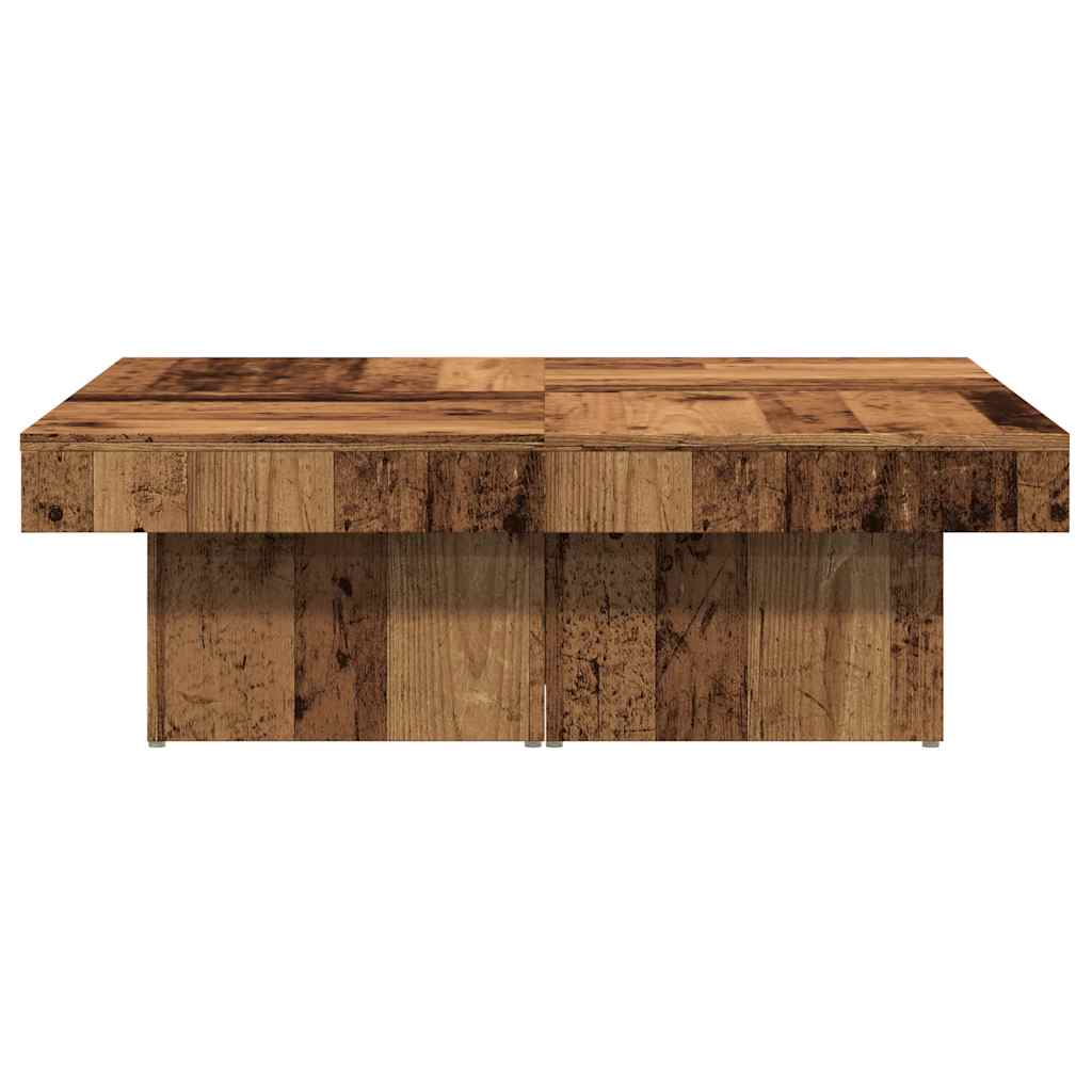 Coffee Table Old Wood 90x90x28 cm Engineered Wood