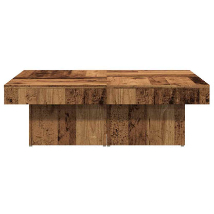 Coffee Table Old Wood 90x90x28 cm Engineered Wood