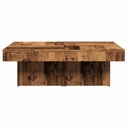 Coffee Table Old Wood 90x90x28 cm Engineered Wood