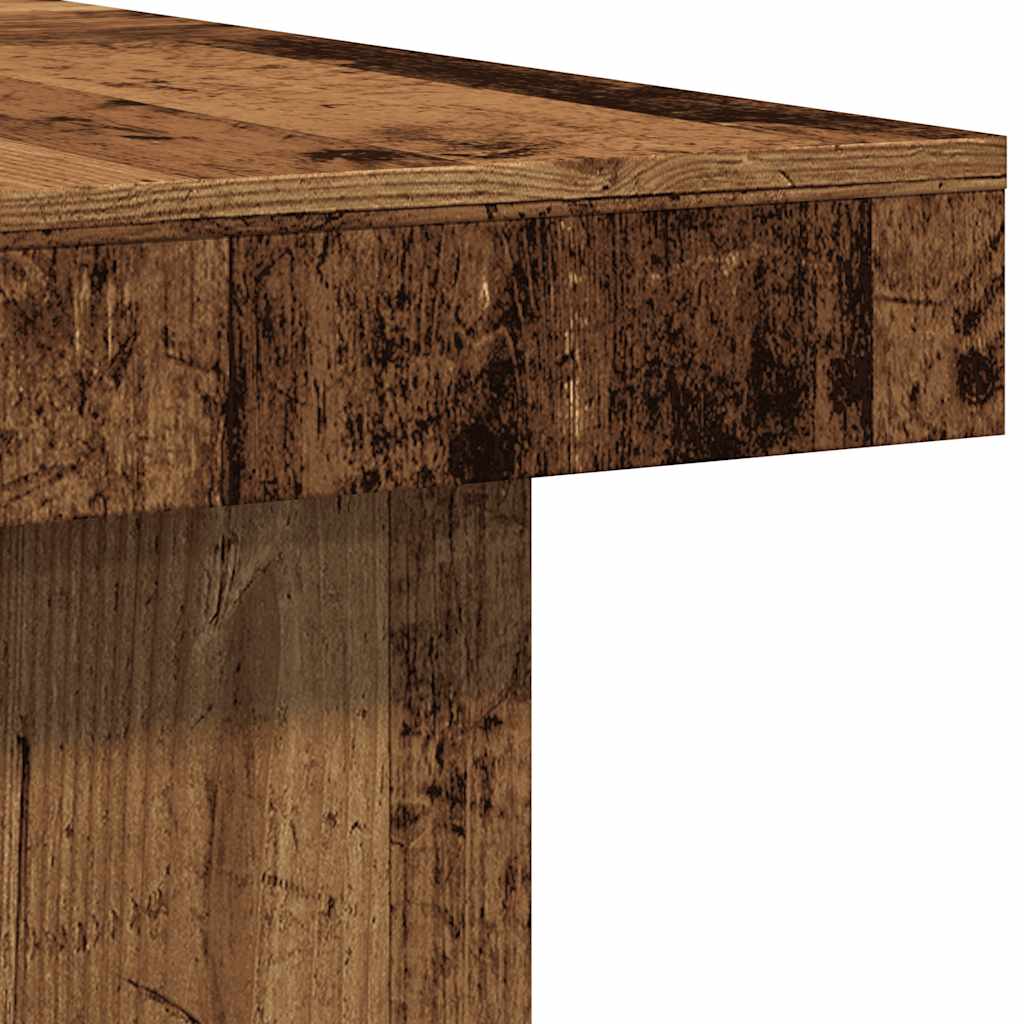 Coffee Table Old Wood 90x90x28 cm Engineered Wood