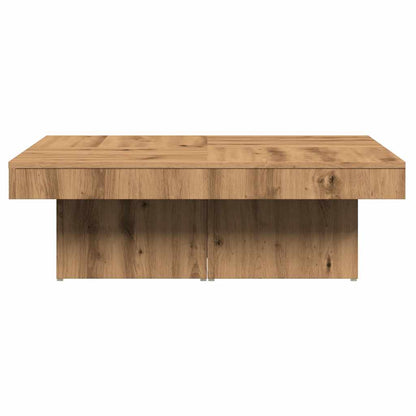 Coffee Table Artisan Oak 90x90x28 cm Engineered Wood