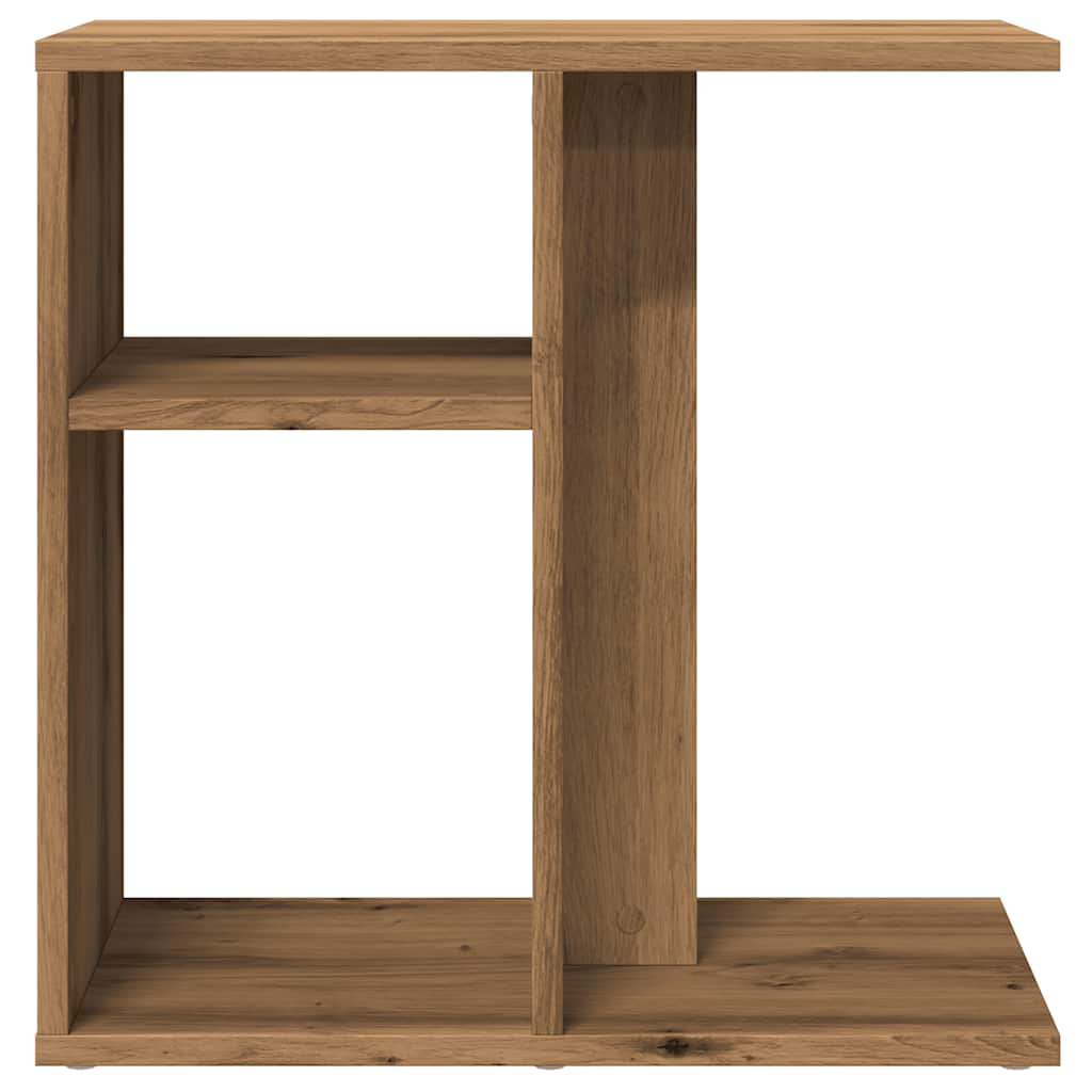 Side Table Artisan Oak 50x30x50 cm Engineered Wood