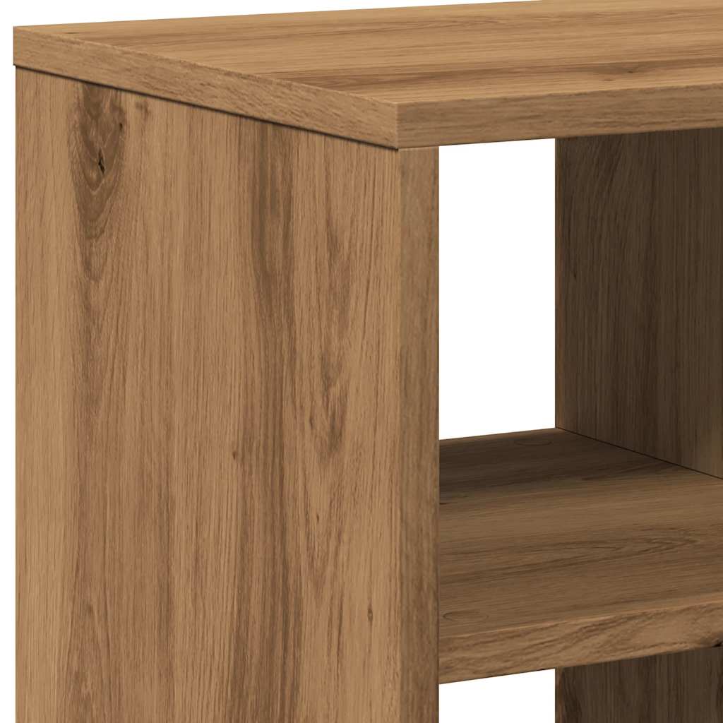 Side Table Artisan Oak 50x30x50 cm Engineered Wood