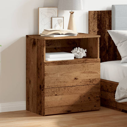 Bedside Cabinet Old Wood 50x32x60cm Engineered Wood