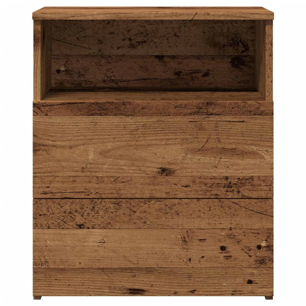 Bedside Cabinet Old Wood 50x32x60cm Engineered Wood