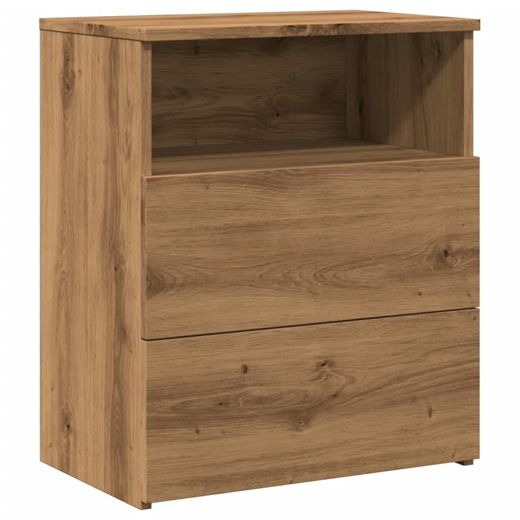 Bedside Cabinet Artisan Oak 50x32x60cm Engineered Wood