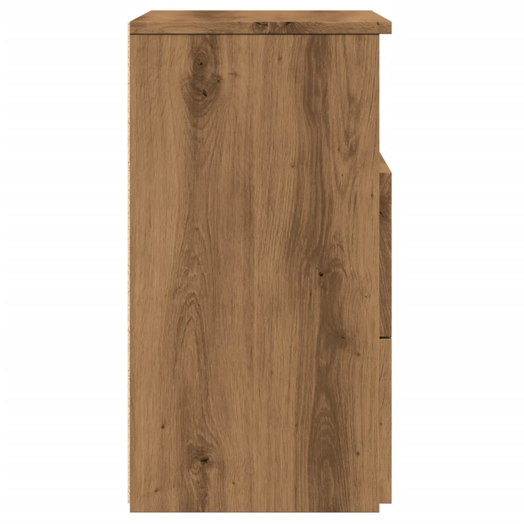 Bedside Cabinet Artisan Oak 50x32x60cm Engineered Wood