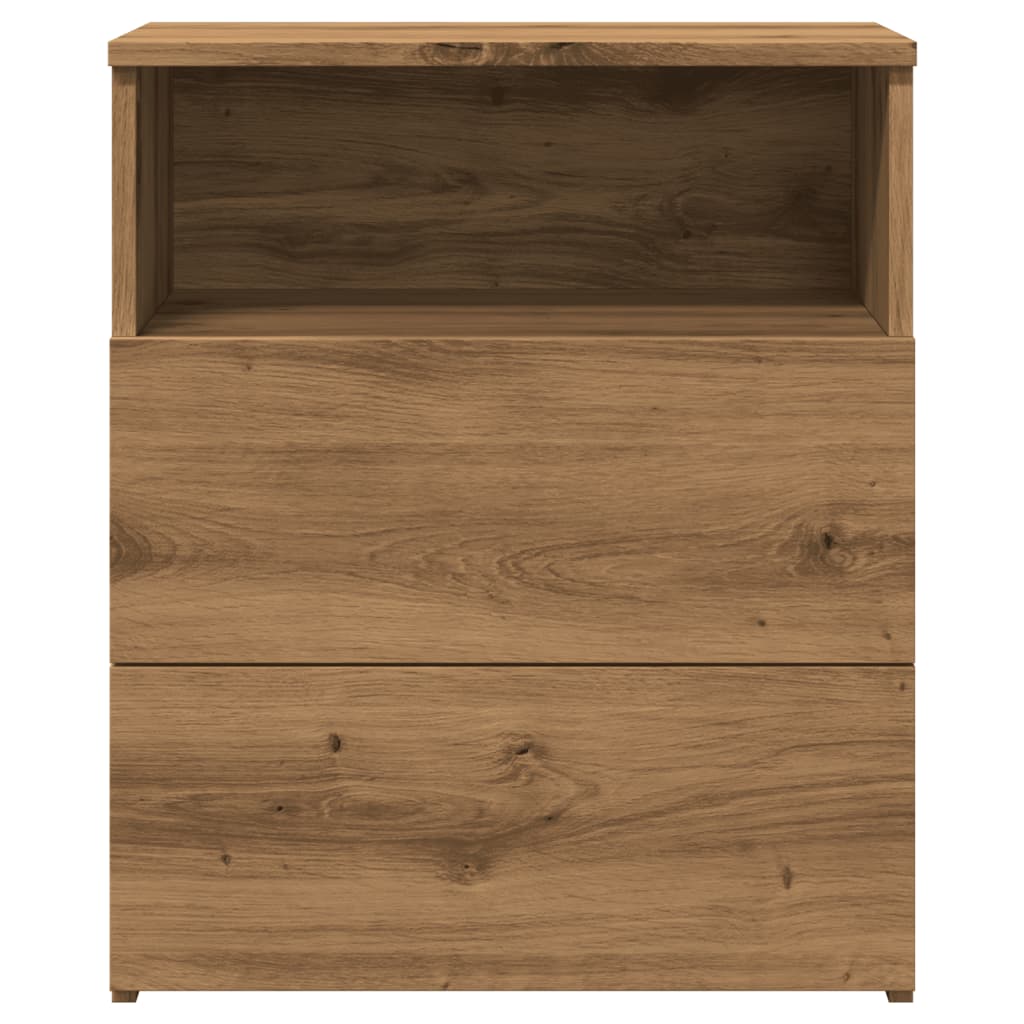 Bedside Cabinets 2 pcs Artisan Oak 50x32x60cm Engineered Wood