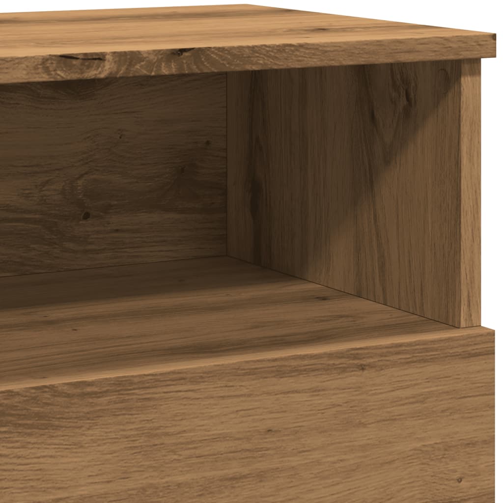 Bedside Cabinets 2 pcs Artisan Oak 50x32x60cm Engineered Wood