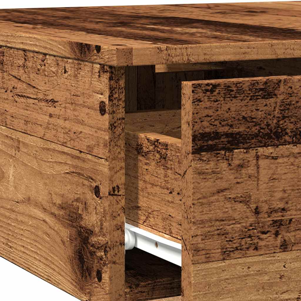 Coffee Table Old Wood 90x60x31 cm Engineered Wood