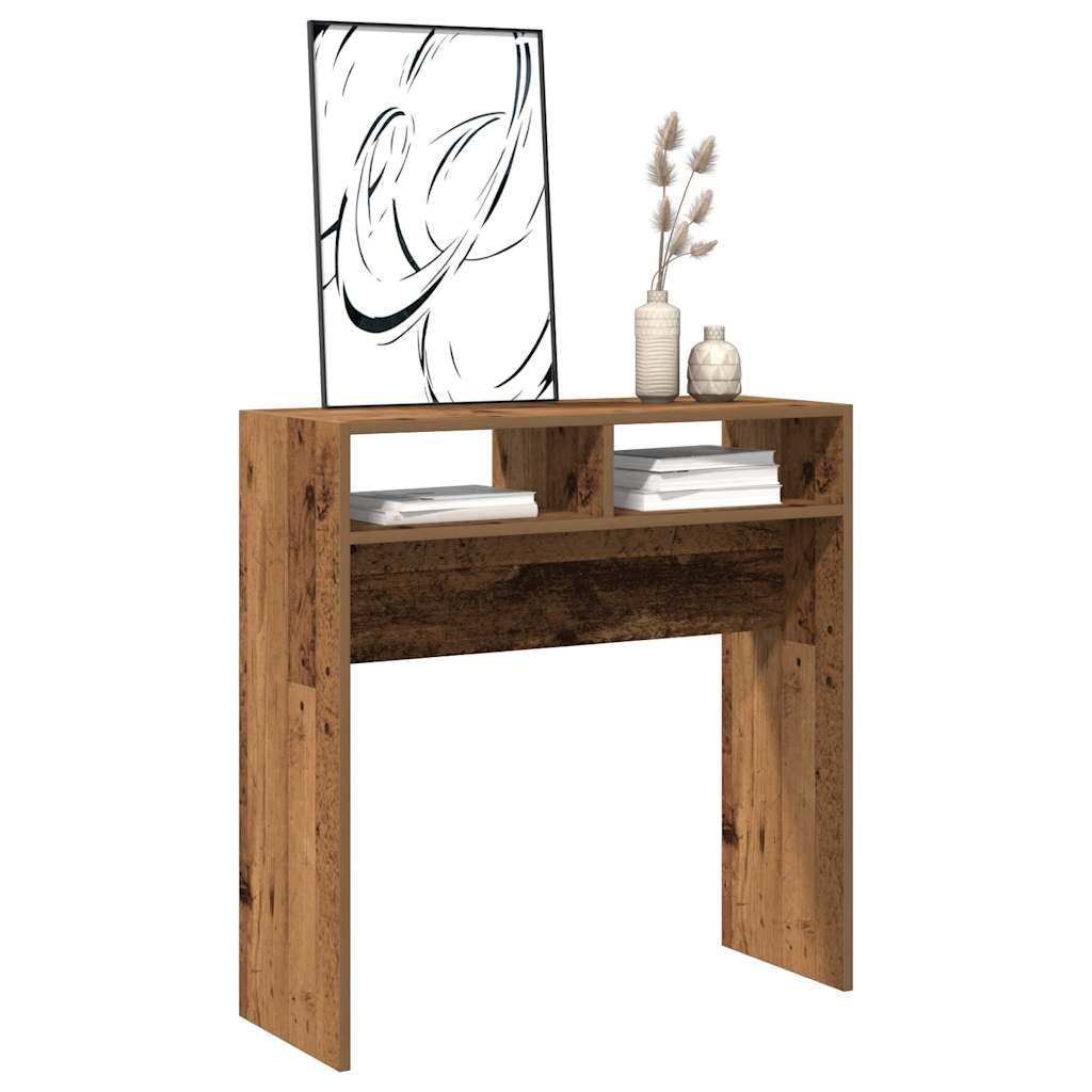 Console Table Old Wood 78x30x80 cm Engineered Wood