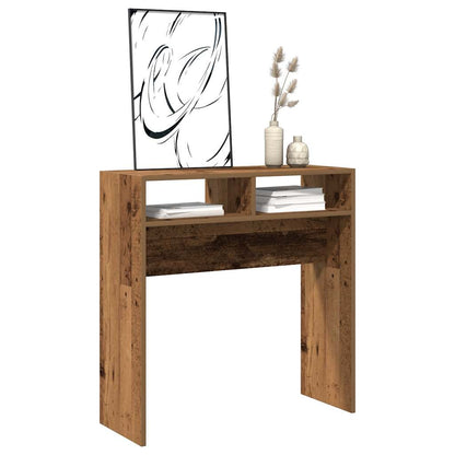 Console Table Old Wood 78x30x80 cm Engineered Wood