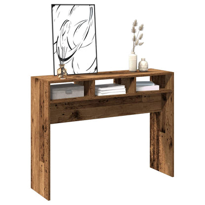 Console Table Old Wood 105x30x80 cm Engineered Wood