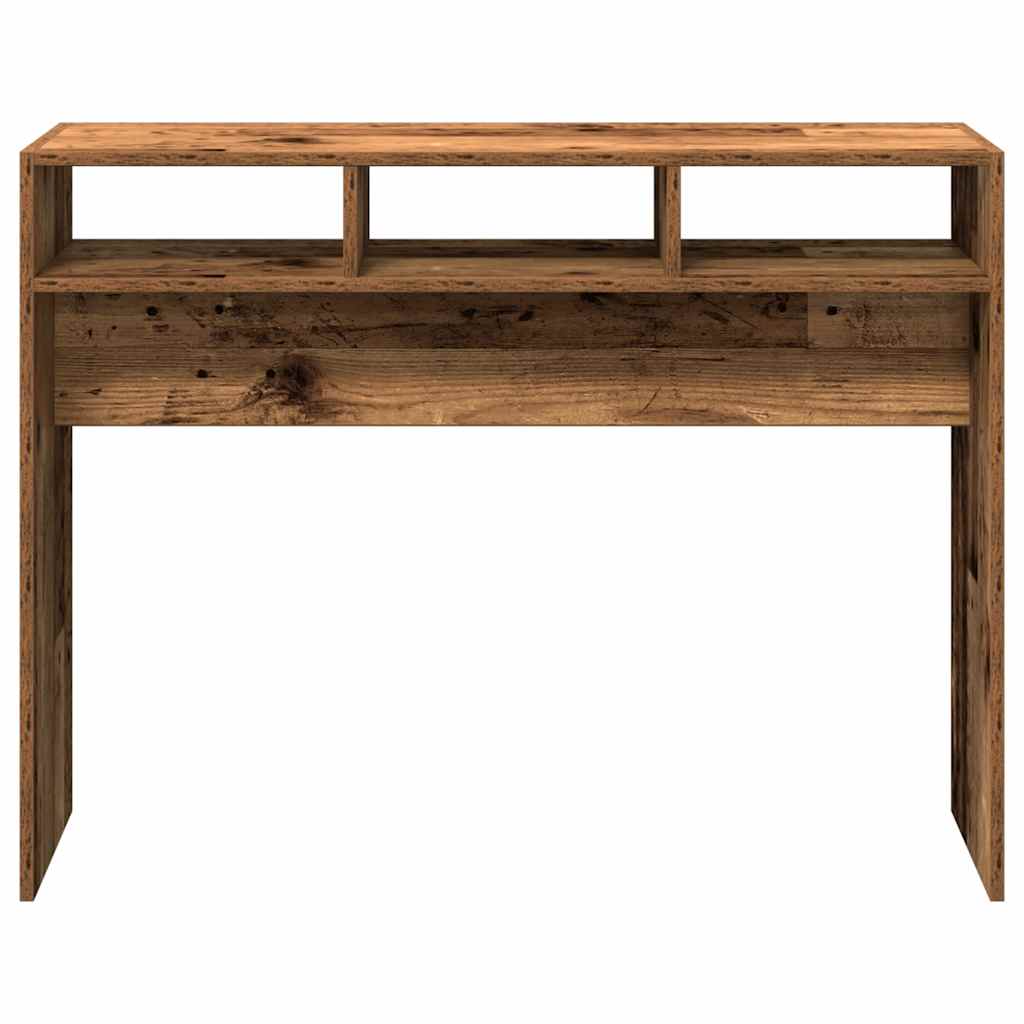 Console Table Old Wood 105x30x80 cm Engineered Wood