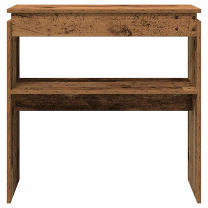 Console Table Old Wood 80x30x80 cm Engineered Wood