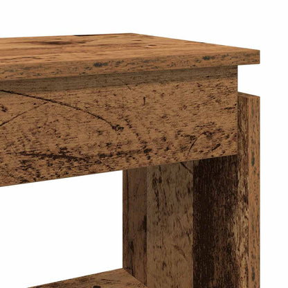 Console Table Old Wood 80x30x80 cm Engineered Wood