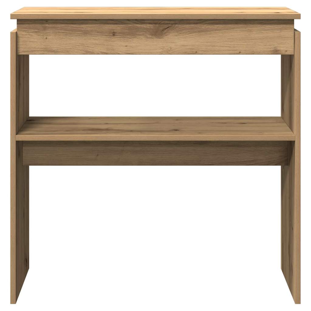 Console Table Artisan Oak 80x30x80 cm Engineered Wood