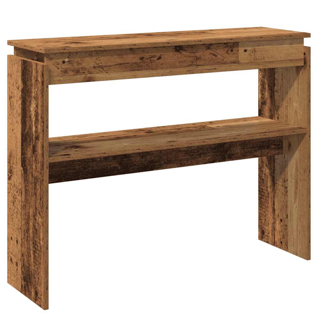 Console Table Old Wood 80x30x102 cm Engineered Wood