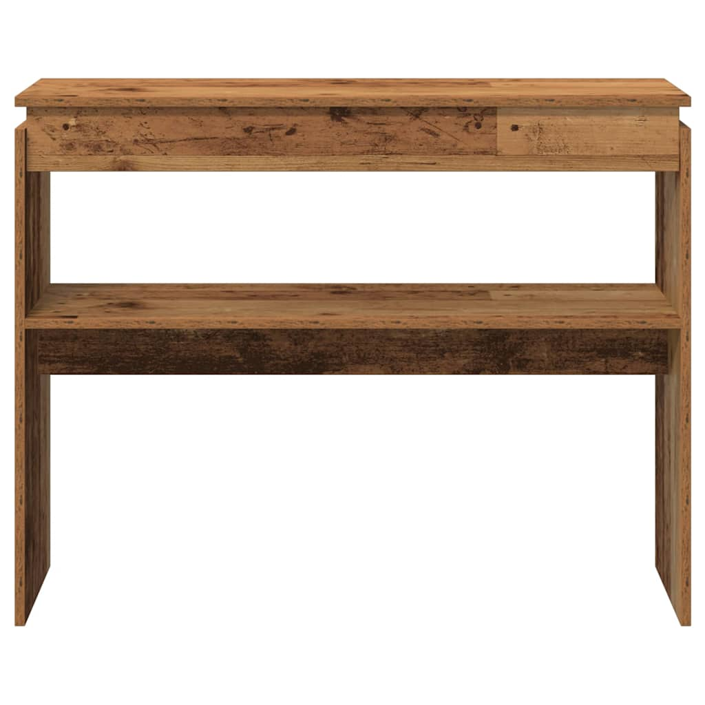 Console Table Old Wood 80x30x102 cm Engineered Wood