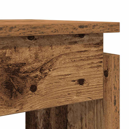 Console Table Old Wood 80x30x102 cm Engineered Wood